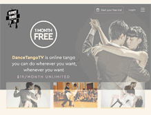 Tablet Screenshot of dancetangotv.com